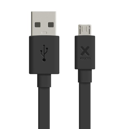 Xtorm fladt USB kabel, USB-A: Han -